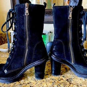 Authentic Prada Suede combat boots size 36